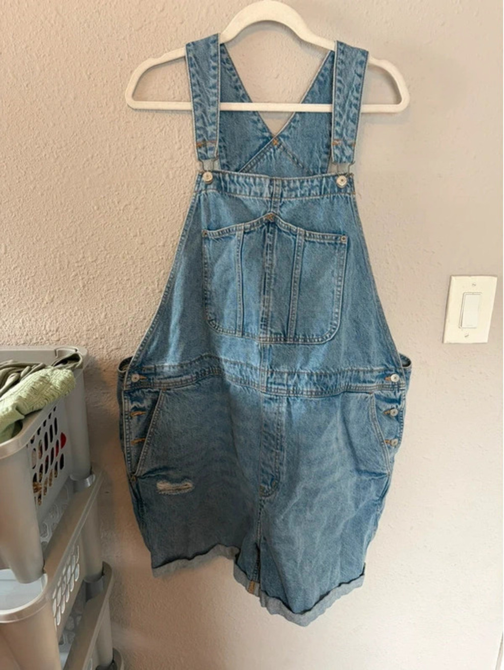 Old Navy denim overall shorts 3X